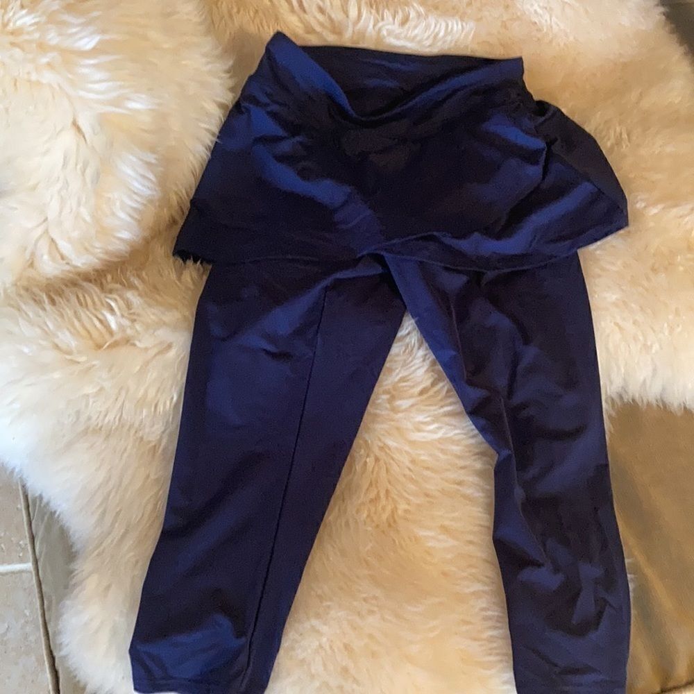 Land’s End coverup swimsuit leggings Plus Sizes Regular Various Sizes Black - Picture 9 of 13